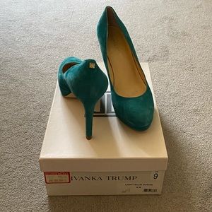 Ivanka Trump Teal Pumps